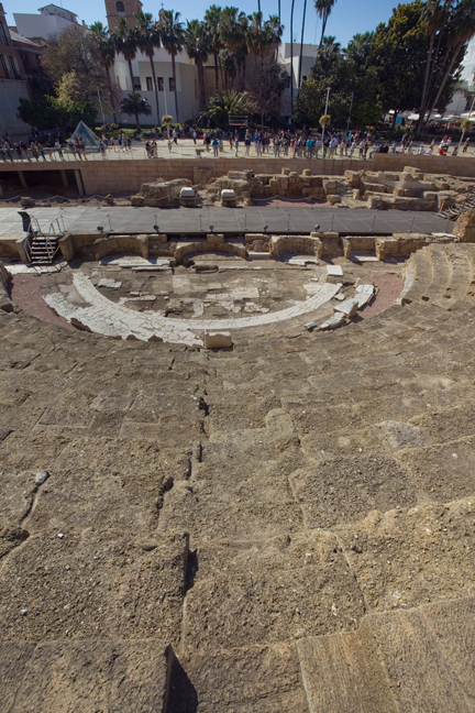Teatro Romano, Calle Alacazabilla, Malaga, Spain, April 2019