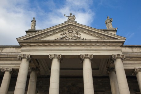 College Green, Dublin, Ireland, February 2021