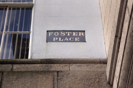 Foster Place, Dublin, Ireland, February 20211