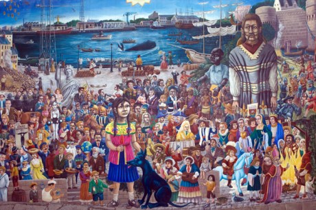 Le Mur Tombe du Ciel, Nantes, France, 2023