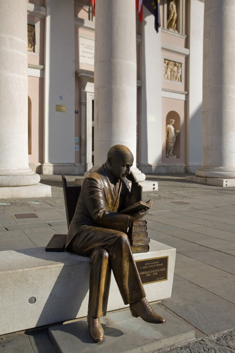 D'annunzio, Piazza della Borsa, Trieste, Italy, 2024