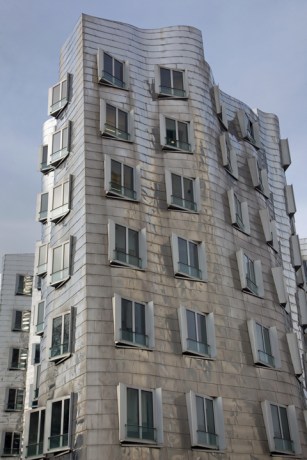 Neuer Zollhof, Düsseldorf, Germany, February 2025