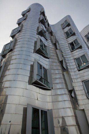 Neuer Zollhof, Düsseldorf, Germany, February 2025