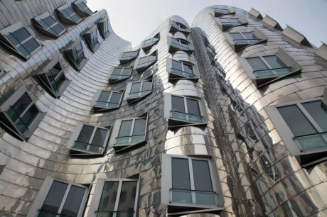 Neuer Zollhof, Düsseldorf, Germany, February 2025