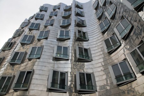 Neuer Zollhof, Düsseldorf, Germany, February 2025