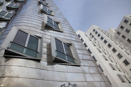 Neuer Zollhof, Düsseldorf, Germany, February 2025