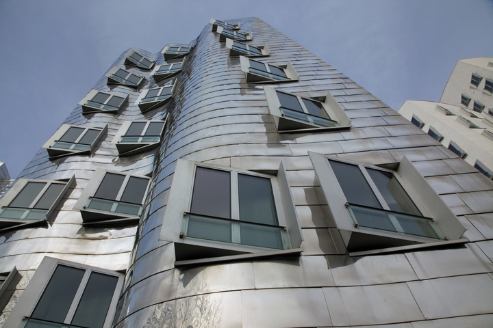 Neuer Zollhof, Düsseldorf, Germany, February 2025