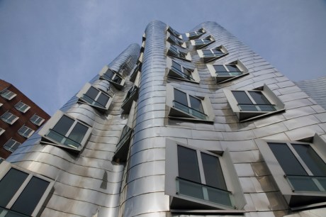 Neuer Zollhof, Düsseldorf, Germany, February 2025