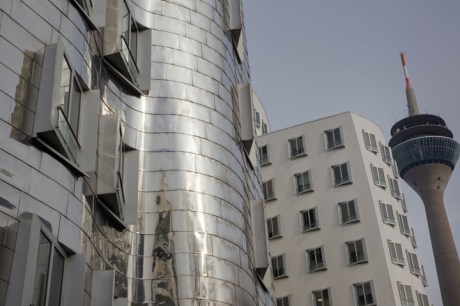 Neuer Zollhof, Düsseldorf, Germany, February 2025