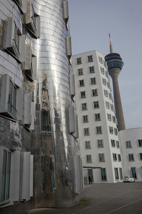 Neuer Zollhof, Düsseldorf, Germany, February 2025