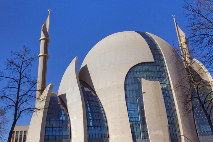 Zentralmoschee, Ehrenfeld, Cologne, Germany, February 2025