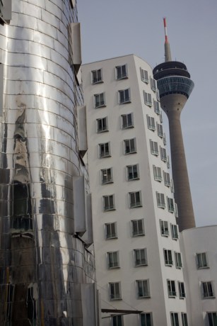 Neuer Zollhof, Düsseldorf, Germany, February 2025