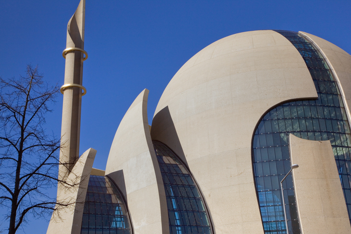 Zentralmoschee, Ehrenfeld, Cologne, Germany, February 2025