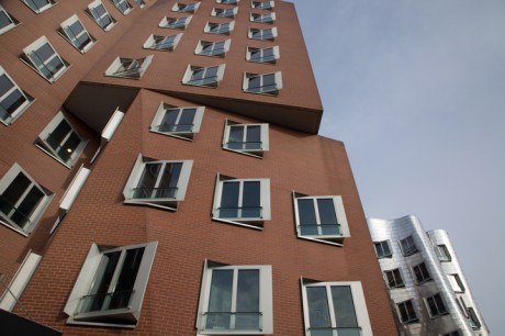 Neuer Zollhof, Düsseldorf, Germany, February 2025