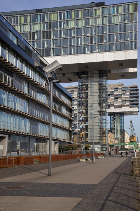 Kranhäuser im Rheinauhafen, Cologne, Germany, February 2025