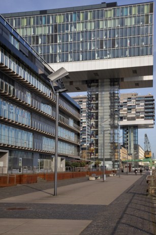 Kranhäuser im Rheinauhafen, Cologne, Germany, February 2025