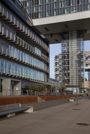 Kranhäuser im Rheinauhafen, Cologne, Germany, February 2025