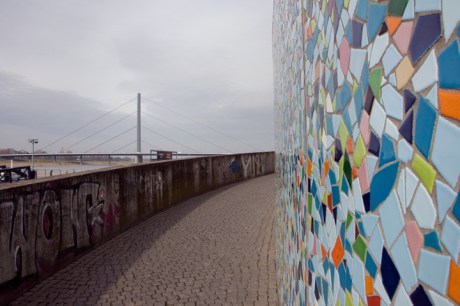 Rheinuferpromenade, Düsseldorf, Germany, February 2025