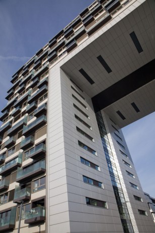 Kranhäuser im Rheinauhafen, Cologne, Germany, February 2025