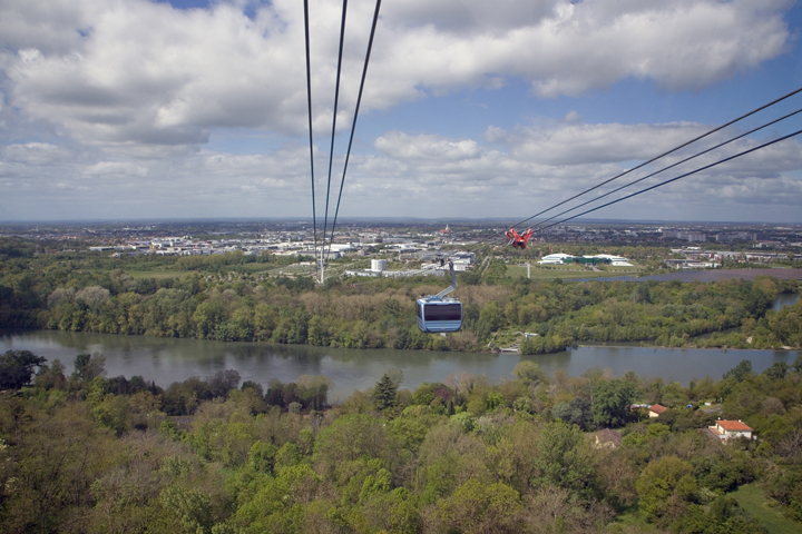 from the Téléo 3S Ropeway, Toulouse, France, April 2025