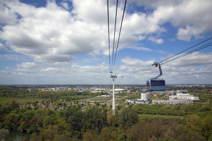 from the Téléo 3S Ropeway, Toulouse, France, April 2025