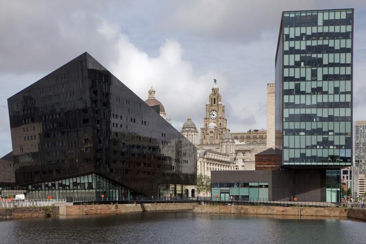 Mann Island Buildings, Liverpool, England, July 2025