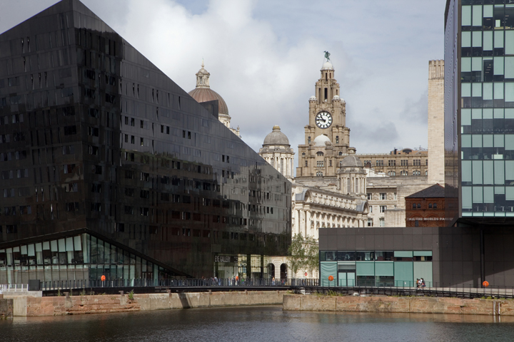 Mann Island Buildings, Liverpool, England, July 2025