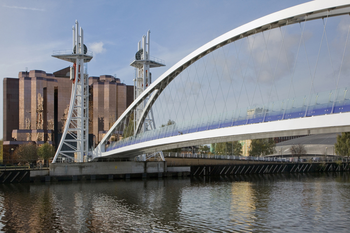 Millennium Bridge, Salford, Manchester, England, July 2025