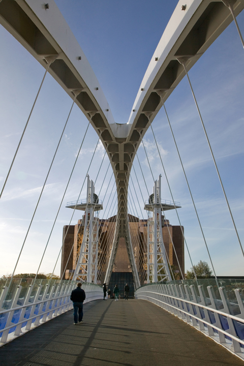 Millennium Bridge, Salford, Manchester, England, July 2025