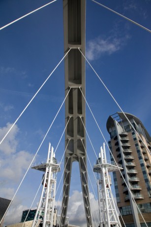 Millennium Bridge, Salford, Manchester, England, July 2025