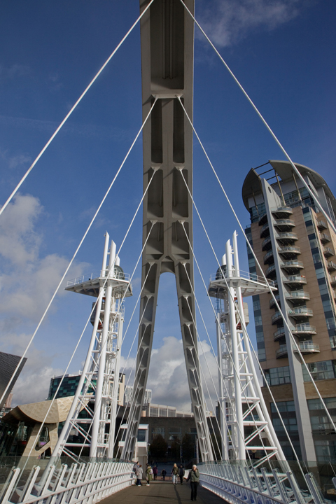 Millennium Bridge, Salford, Manchester, England, July 2025