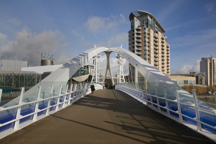 Millennium Bridge, Salford, Manchester, England, July 2025