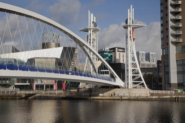Millennium Bridge, Salford, Manchester, England, July 2025