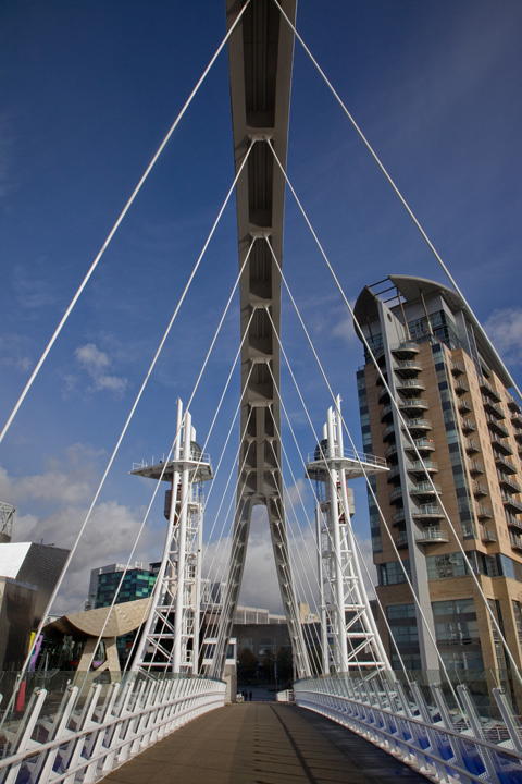 Millennium Bridge, Salford, Manchester, England, July 2025